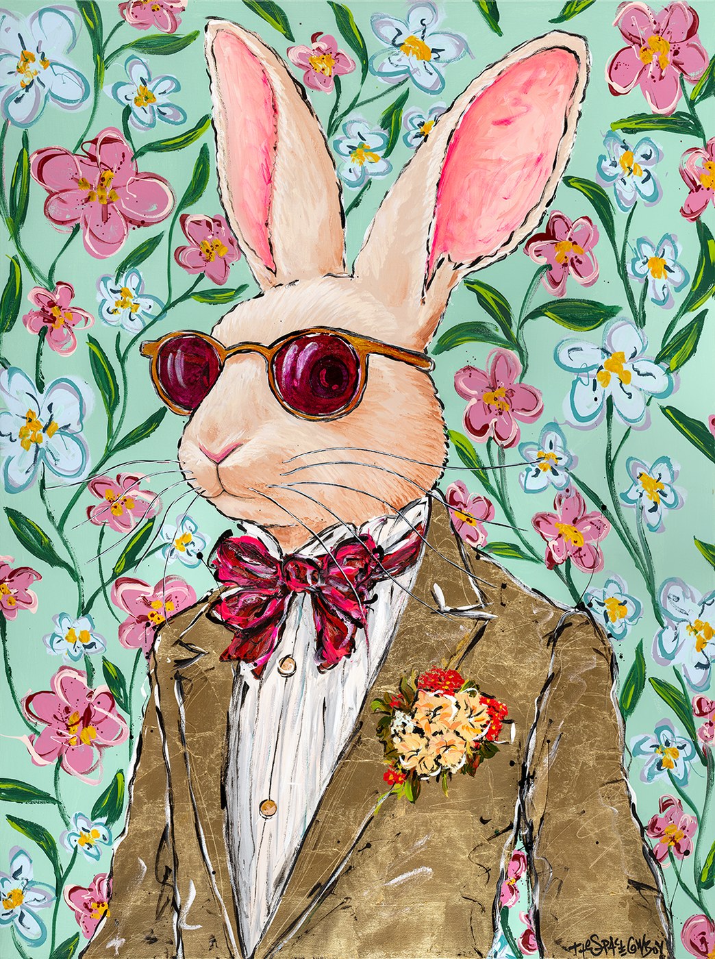 Through rose tinted glasses paper print