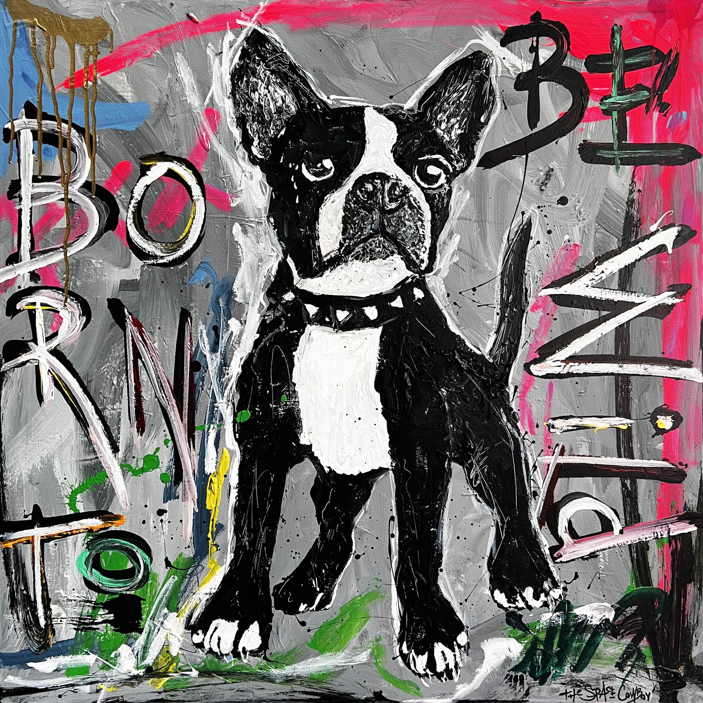 Born To Be Wild - Black And White Dog