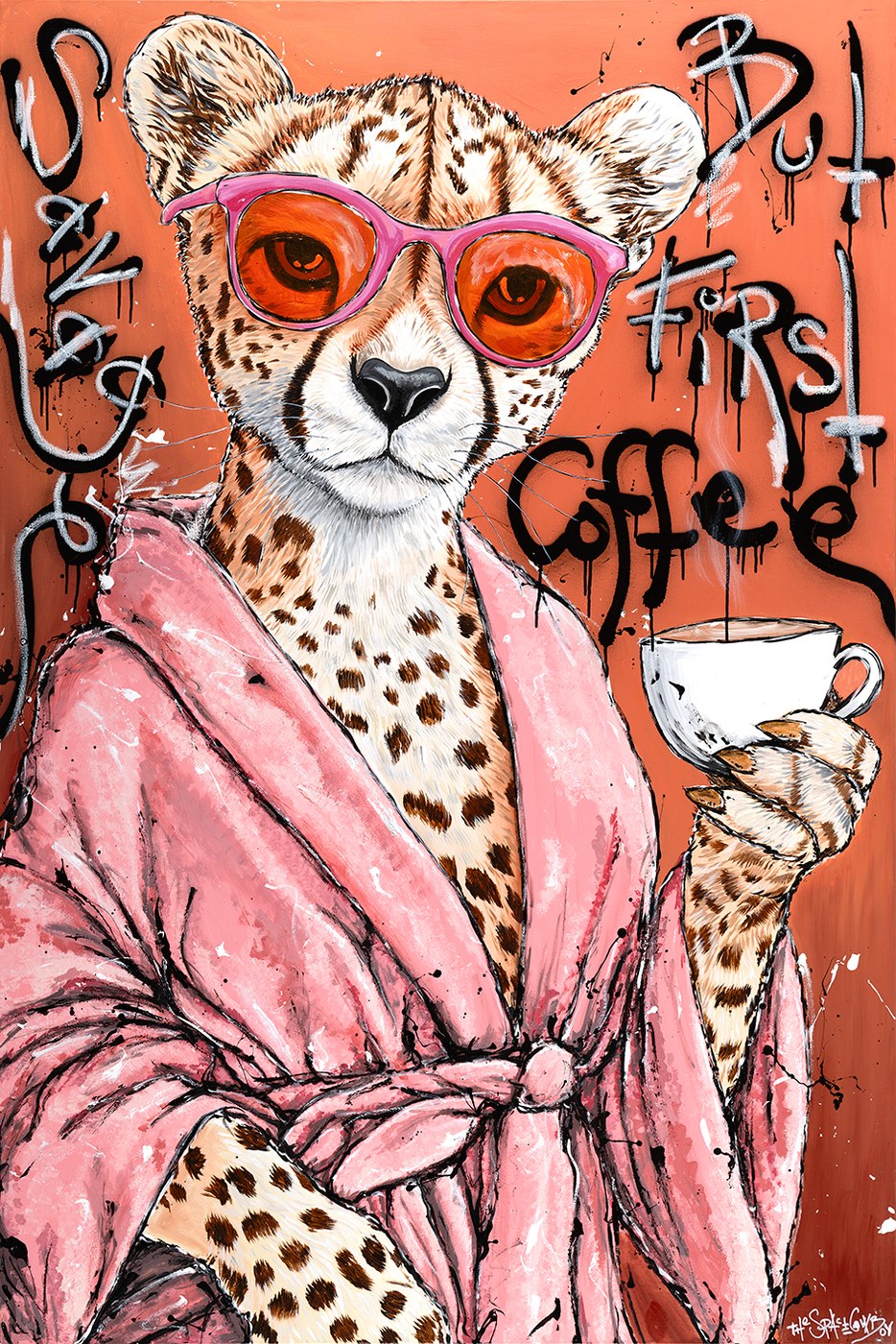 Savage but first coffee paper print