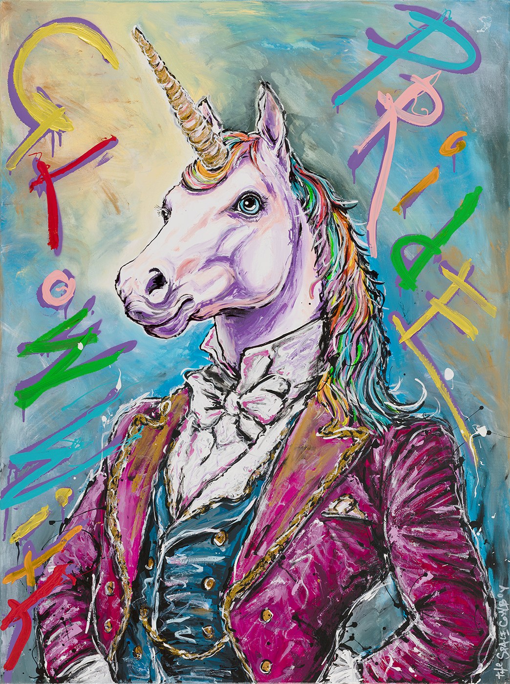 Glow with pride paper print
